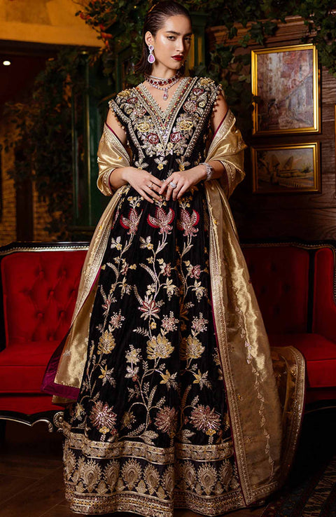 Mushq - Mushq Embroidered Velvet'24 Suit Unstitched 3 Piece - Winter Collection - aubranz.com