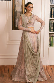 Zarif - INAYAT FORMALS'24 BY ZARIF EMBROIDERED SUITS UNSTITCHED 3 PIECE - FORMAL COLLECTION - aubranz.com