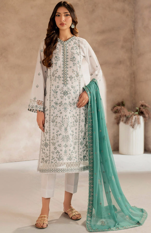 Zarif - Zarif Lawn'25 Embroidered Suits Unstitched 3 Piece - Summer Collection - aubranz.com