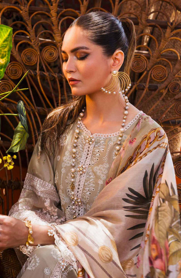 Elaf - Hai Kuch - Festive Lawn'24 By Elaf Lawn Suit Unstitched 3 Piece Summer Collection - aubranz.com