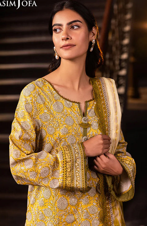Asimjofa - Asim Jofa Lawn'25 Printed Suits Unstitched 3 Piece - Summer Collection - aubranz.com