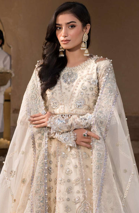 Elaf - Celebrations by Elaf Embroidered Organza Suit Unstitched 4 Piece - Formal Collection - aubranz.com