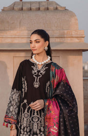 Xenia - Farozaan By Xenia Embroidered Lawn suit Unstitched 3 Piece XNFRZ24L 05 - Adan - Summer Collection - aubranz.com