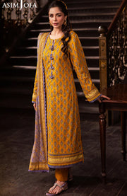 Asimjofa - Asim Jofa Lawn'25 Printed Suits Unstitched 3 Piece - Summer Collection - aubranz.com