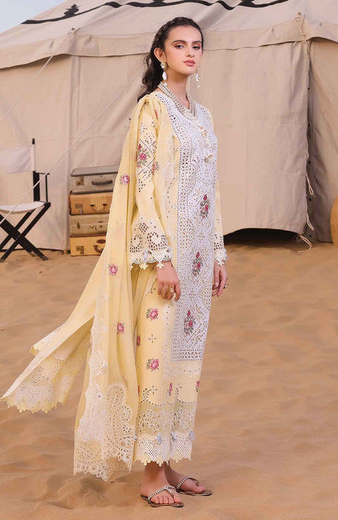 Qalamkar - Chikankari Eid Edit By Qalamakr Lawn Suit Unstitched 3 Piece QLMCK24L 01 - Niamh Summer Collection - aubranz.com