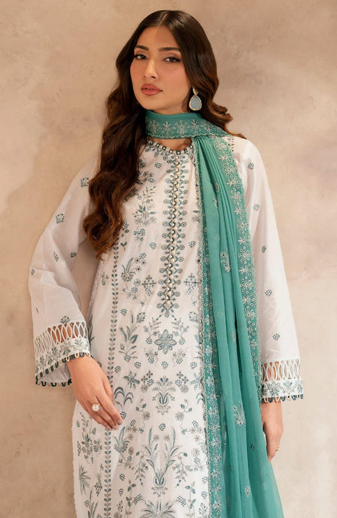 Zarif - Zarif Lawn'25 Embroidered Suits Unstitched 3 Piece - Summer Collection - aubranz.com