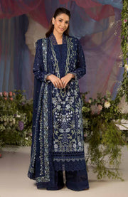 Sobia_Nazir - Sobia Nazir Luxury Lawn'25 Embroidered Suits Unstitched 3 Piece - Summer Collection - aubranz.com