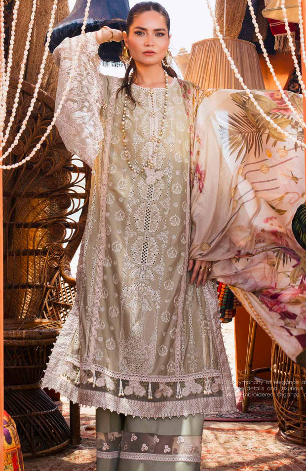 Elaf - Hai Kuch - Festive Lawn'24 By Elaf Lawn Suit Unstitched 3 Piece Summer Collection - aubranz.com