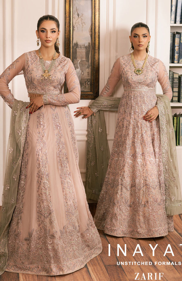 Zarif - INAYAT FORMALS'24 BY ZARIF EMBROIDERED SUITS UNSTITCHED 3 PIECE - FORMAL COLLECTION - aubranz.com