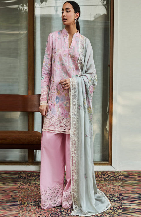Zara_Shahjahan - Satori Lawn'25 By Zara Shahjahan Embroidered Suits Unstitched 3 Piece - Summer Collection - aubranz.com