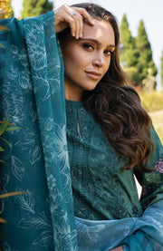 Afrozeh - Afrozeh Damask Lawn'25 Embroidered Suits Unstitched 3 Piece - Summer Collection - aubranz.com