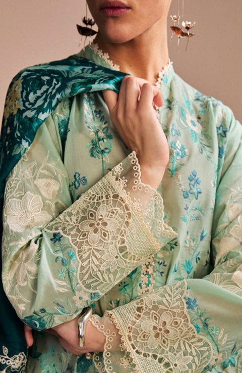 Zara_Shahjahan - Satori Lawn'25 By Zara Shahjahan Embroidered Suits Unstitched 3 Piece - Summer Collection - aubranz.com