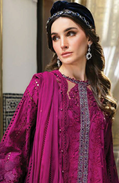 Mariab - Maria B Voyage a'Luxe x Morocco Luxury Lawn'25 Embroidered Suits Unstitched 3 Piece - Summer Collection - aubranz.com