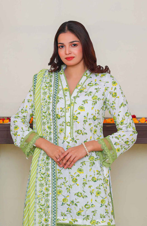 Abtextiles - Meerub Ikat Vol 2 Wrinkle Free Collection'25 By Ab Textile Embroidered Lawn Suit Unstitched 3 Piece - Summer Collection - aubranz.com