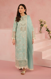 Afrozeh - Floral Charm'25 by Afrozeh Embroidered Lawn Suits Unstitched 3 Piece - Summer Collection - aubranz.com