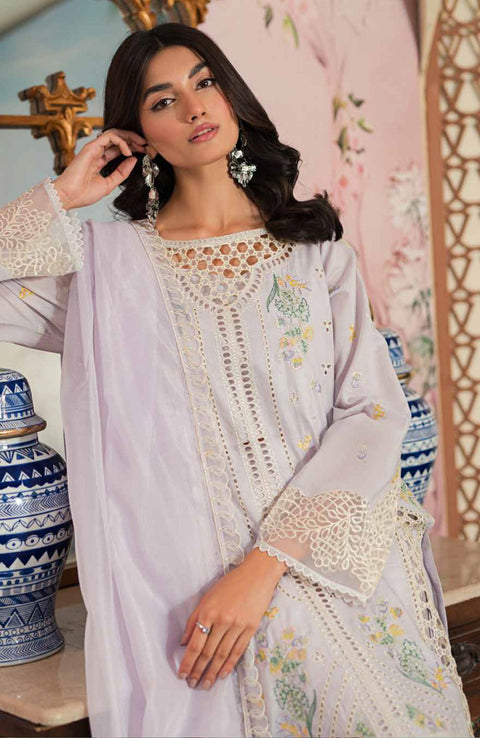 Emaanadeel - Ayera Luxury By Emaan Adeel Lawn Suit Unstitched 3 Piece EAAYR24L 10 Summer Collection - aubranz.com