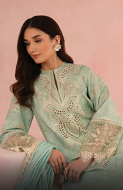 Afrozeh - Floral Charm'25 by Afrozeh Embroidered Lawn Suits Unstitched 3 Piece - Summer Collection - aubranz.com
