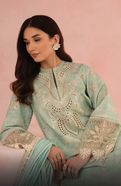 Afrozeh - Floral Charm'25 by Afrozeh Embroidered Lawn Suits Unstitched 3 Piece - Summer Collection - aubranz.com