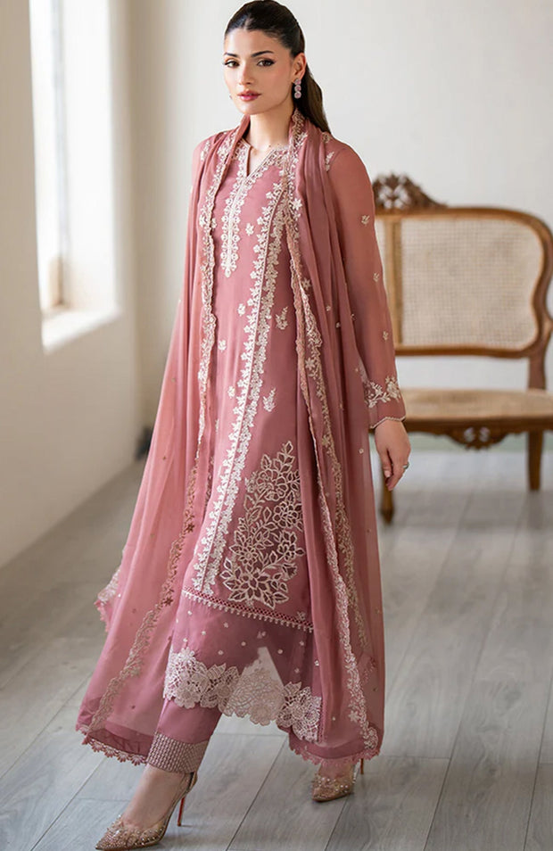 Azure - Azure Ensembles Festive Lawn'25 Embroidered Suits Unstitched 3 Piece - Summer Collection - aubranz.com