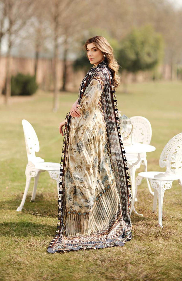 Zarqash - Luxe Lawn By Zarqash'24 Unstitched 3 Piece Summer Collection - aubranz.com