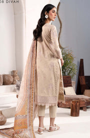 Zarif - Eid lawn By Zarif Lawn Suit Unstitched 3 Piece ZEFED24L 08 Divah - Summer Collection - aubranz.com