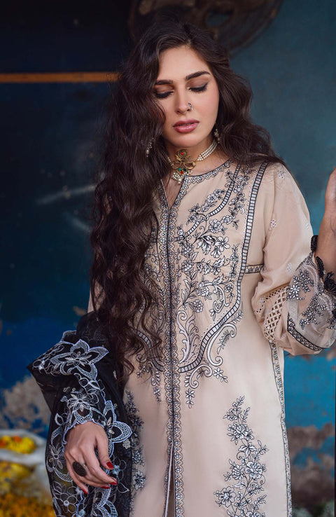 Sahane - Sahakari By Sahane Embroidered Lawn Suit Unstitched 3 Piece SHNSK24L09 Luxury Lawn - aubranz.com