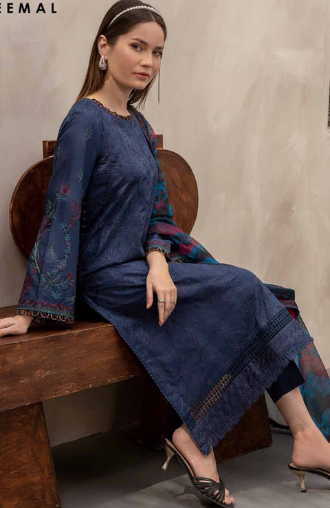 Zarif - Festive Embroidered Printed Edit'24 By Zarif Lawn Suit Unstitched 3 Piece Summer Collection - aubranz.com