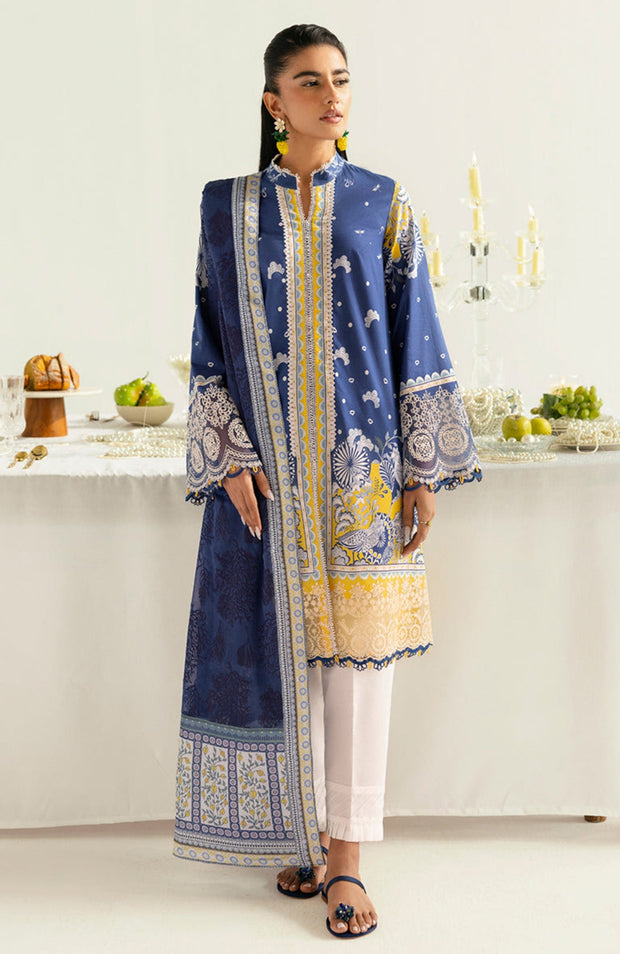 Qalamkar - Qprints by Qalamkar'25 Printed Lawn Suits Unstitched 3 Piece - Summer Collection - aubranz.com