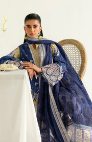 Qalamkar - Qprints by Qalamkar'25 Printed Lawn Suits Unstitched 3 Piece - Summer Collection - aubranz.com