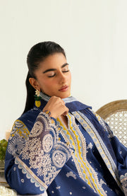 Qalamkar - Qprints by Qalamkar'25 Printed Lawn Suits Unstitched 3 Piece - Summer Collection - aubranz.com
