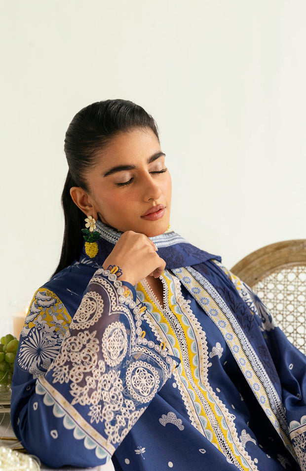 Qalamkar - Qprints by Qalamkar'25 Printed Lawn Suits Unstitched 3 Piece - Summer Collection - aubranz.com