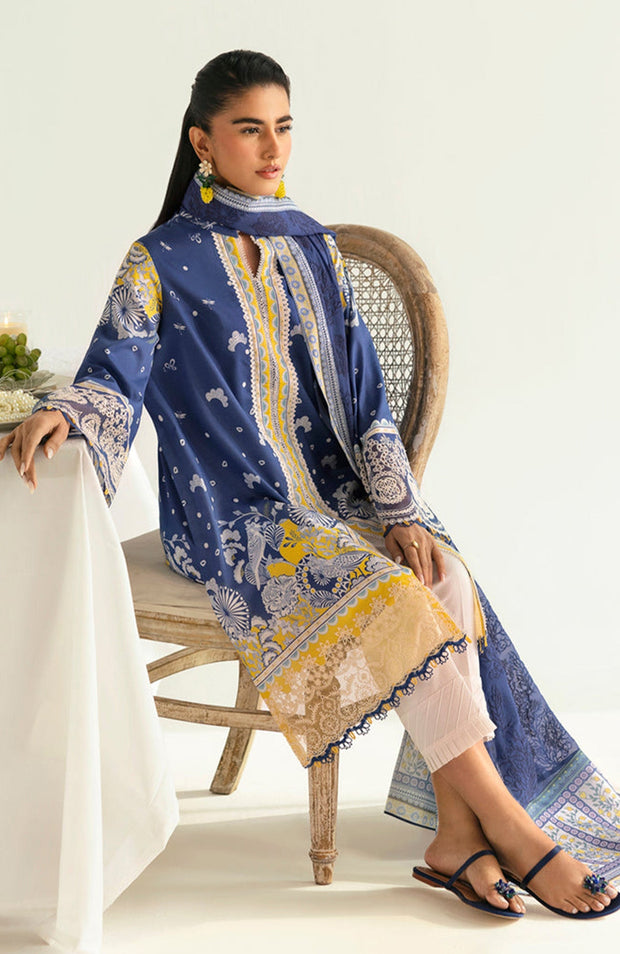 Qalamkar - Qprints by Qalamkar'25 Printed Lawn Suits Unstitched 3 Piece - Summer Collection - aubranz.com