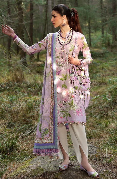 Zaha - Neelum Lawn'25 by Zaha Embroidered Suit Unstitched 3 piece - Summer Collection - aubranz.com