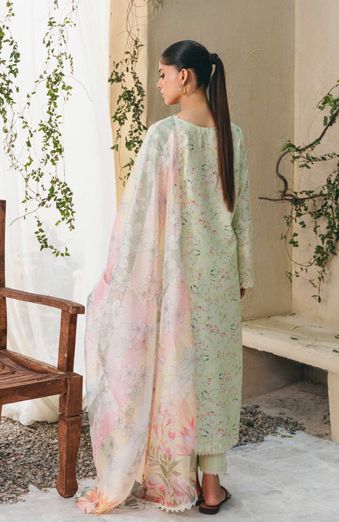 Abyaan - Aabyaan Shezlin Chikankari Lawn'25 Embroidered Suit Unstitched 3 Piece - Summer Collection - aubranz.com