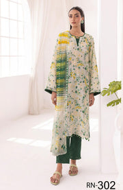 Nur - RANG NAGAR V2 mbroidered & Printed Lawn Collection By Nur - aubranz.com