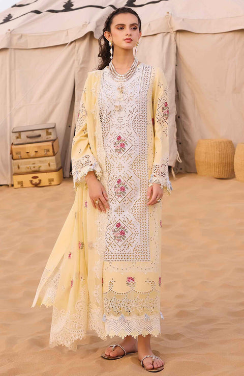 Qalamkar - Chikankari Eid Edit By Qalamakr Lawn Suit Unstitched 3 Piece QLMCK24L 01 - Niamh Summer Collection - aubranz.com