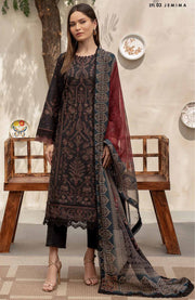 Zarif - Festive Embroidered Printed Edit'24 By Zarif Lawn Suit Unstitched 3 Piece Summer Collection - aubranz.com