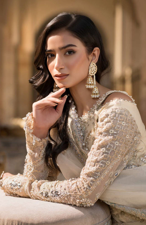 Elaf - Celebrations by Elaf Embroidered Organza Suit Unstitched 4 Piece - Formal Collection - aubranz.com