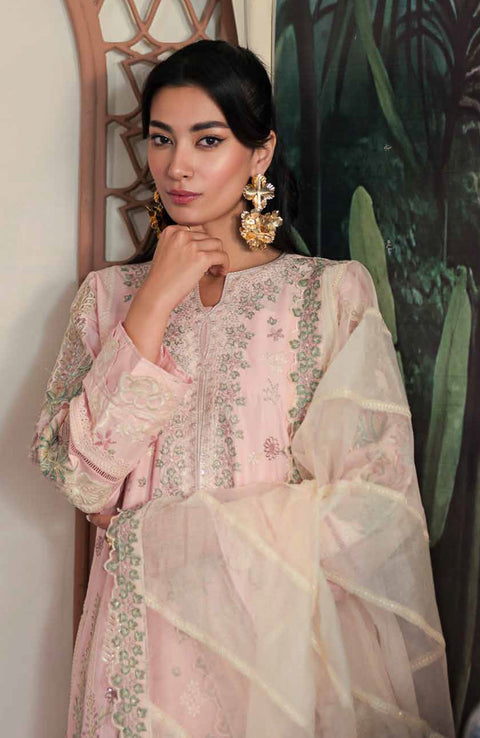 Emaanadeel - Ayera Luxury By Emaan Adeel Lawn Suit Unstitched 3 Piece EAAYR24L 01 Summer Collection - aubranz.com