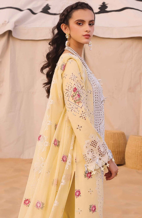 Qalamkar - Chikankari Eid Edit By Qalamakr Lawn Suit Unstitched 3 Piece QLMCK24L 01 - Niamh Summer Collection - aubranz.com