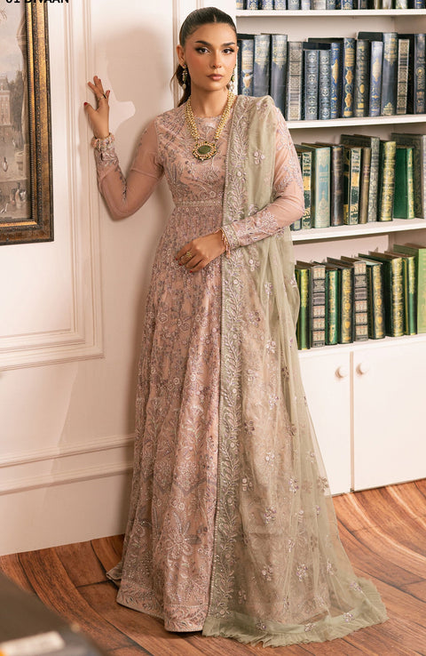 Zarif - INAYAT FORMALS'24 BY ZARIF EMBROIDERED SUITS UNSTITCHED 3 PIECE - FORMAL COLLECTION - aubranz.com