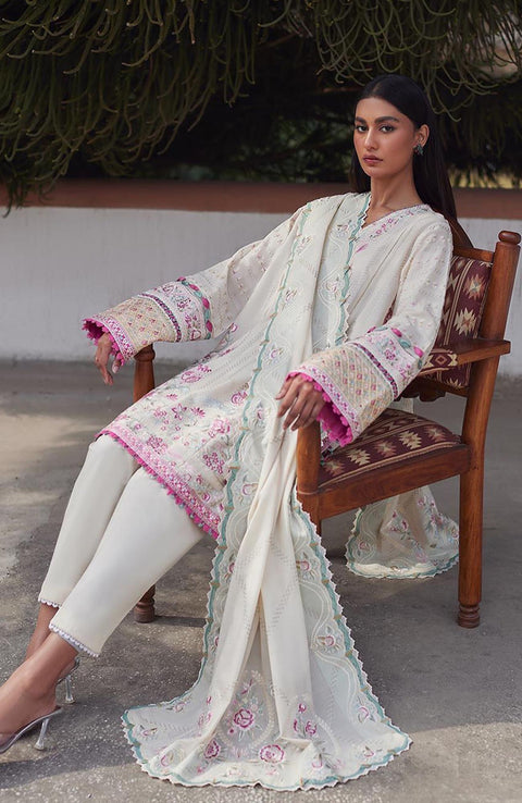 Elan - Silsila By Elan Embroidered Lawn Suit Unstitched 3 Piece Summer Collection - aubranz.com
