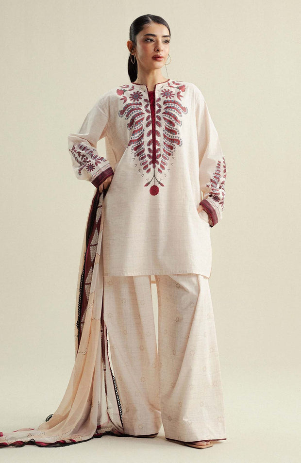 Zara_Shahjahan - Coco Prints'25 Vol-4 by Zara Shahjahan Printed Lawn Suits Unstitched 3 Piece - Summer Collection - aubranz.com