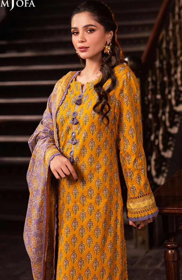 Asimjofa - Asim Jofa Lawn'25 Printed Suits Unstitched 3 Piece - Summer Collection - aubranz.com