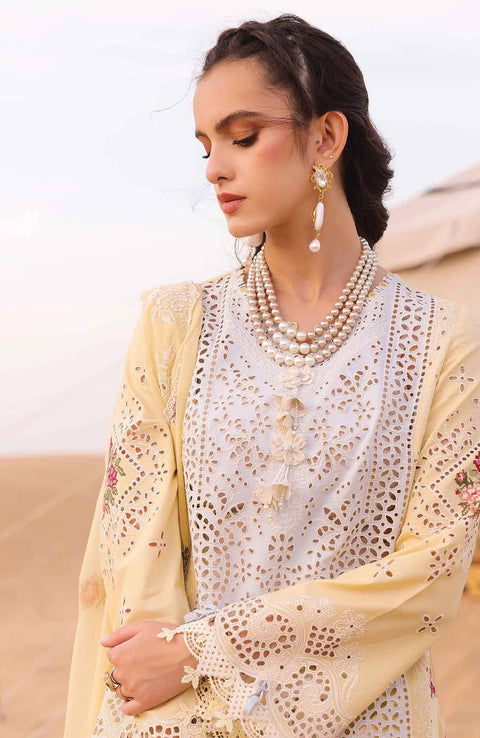 Qalamkar - Chikankari Eid Edit By Qalamakr Lawn Suit Unstitched 3 Piece QLMCK24L 01 - Niamh Summer Collection - aubranz.com