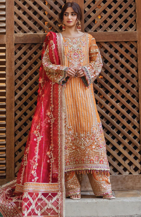 Serene - Sajal Bridal Edit'24 by Serene Unstitched 3 Piece Wedding Collection - aubranz.com