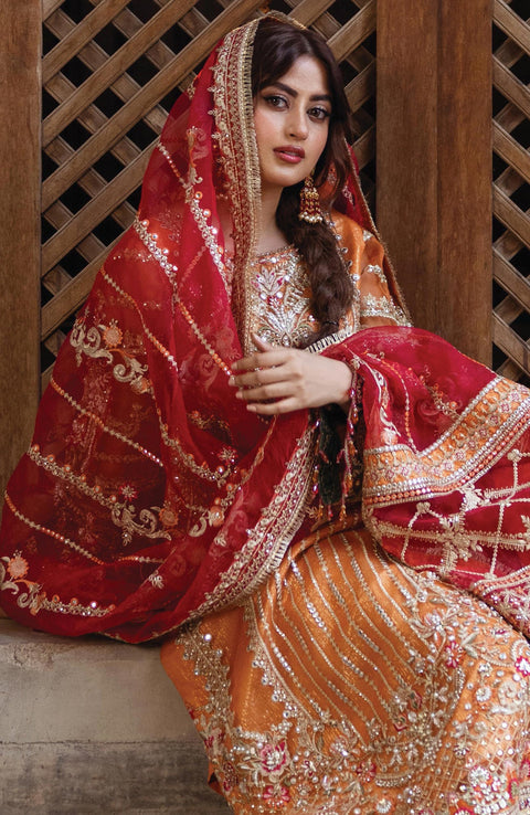 Serene - Sajal Bridal Edit'24 by Serene Unstitched 3 Piece Wedding Collection - aubranz.com