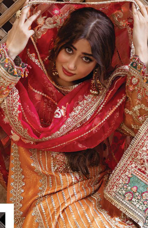Serene - Sajal Bridal Edit'24 by Serene Unstitched 3 Piece Wedding Collection - aubranz.com