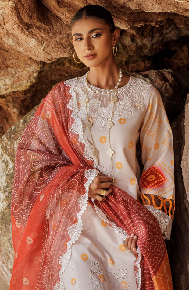 Charizma - Sheen Lawn'25 By Charizma Embroidered Suits Unstitched 3 Piece - Summer Collection - aubranz.com