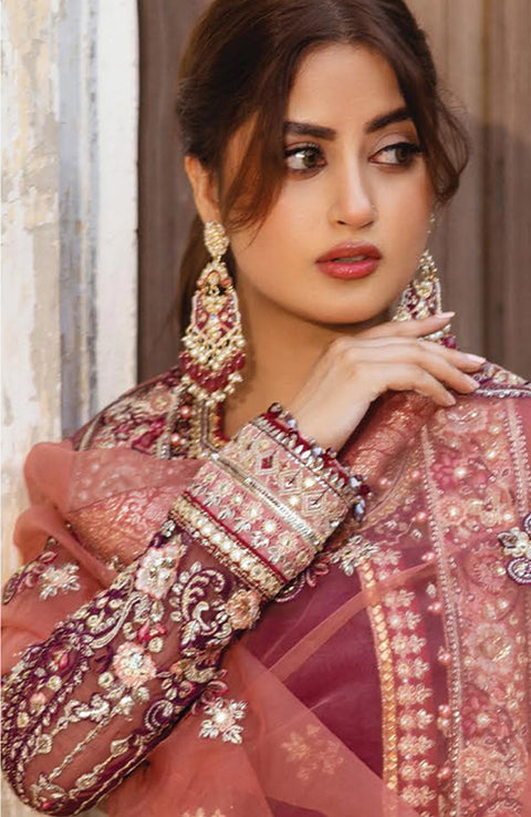 Serene - Sajal Bridal Edit'24 by Serene Unstitched 3 Piece Wedding Collection - aubranz.com